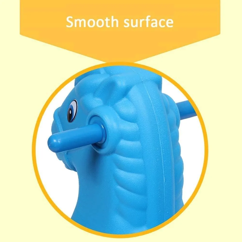 Rainbow Toys Cute Plastic Baby Rocking Horse Kids Ride on Toy Indoor Outdoor Rocking Chair Toy Children Traditional Toy for Nursery & Playroom, Birthday Gift for Boy Girl Child (Yellow)