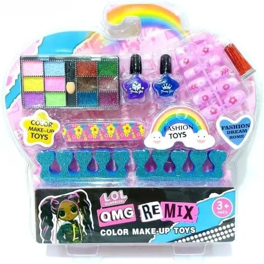 Fitto Cute Princess Girls Pretend Makeup Set - Simulation Children Gift Toy - Makeup Kit for Kids - Fun Role Play Set for Girls - Toy Gift for Birthday & Holiday