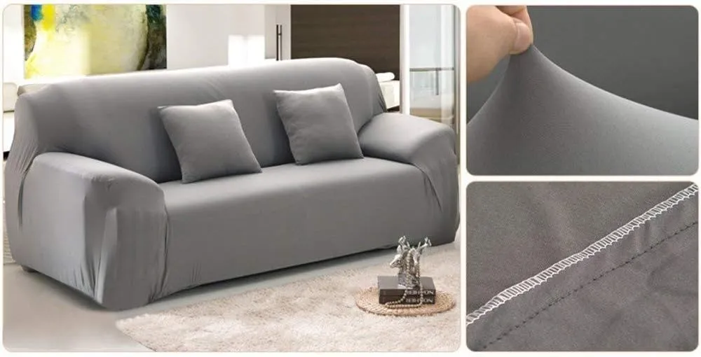Home Decor Sofa cover (3 Seater -Gray)