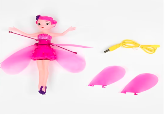Flying Fairy Princess Doll Flying Fairy Doll for Girl Dancers Flying Doll Play Game Rc Flying Toy