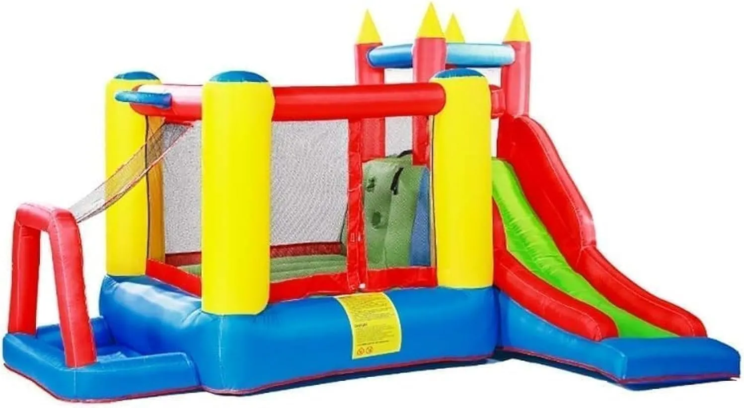 RBW TOYS Bouncy Castles Playground Trampoline Inflatable Castle Home Children's Slide Outdoor Toys Rock Climbing Naughty Castle (10A Inflatable)