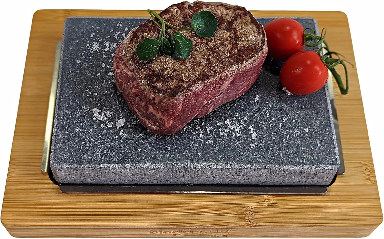 Black Rock Grill Hot Stone Cooking, Steak Stone - Lava Stone Grill, Cooking Set
