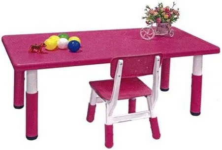 GALBALGAMAR RECTANGLE ADJUSTABLE KIDS TABLES KIDDIES DESK (120 * 60 * 50-60 CM)