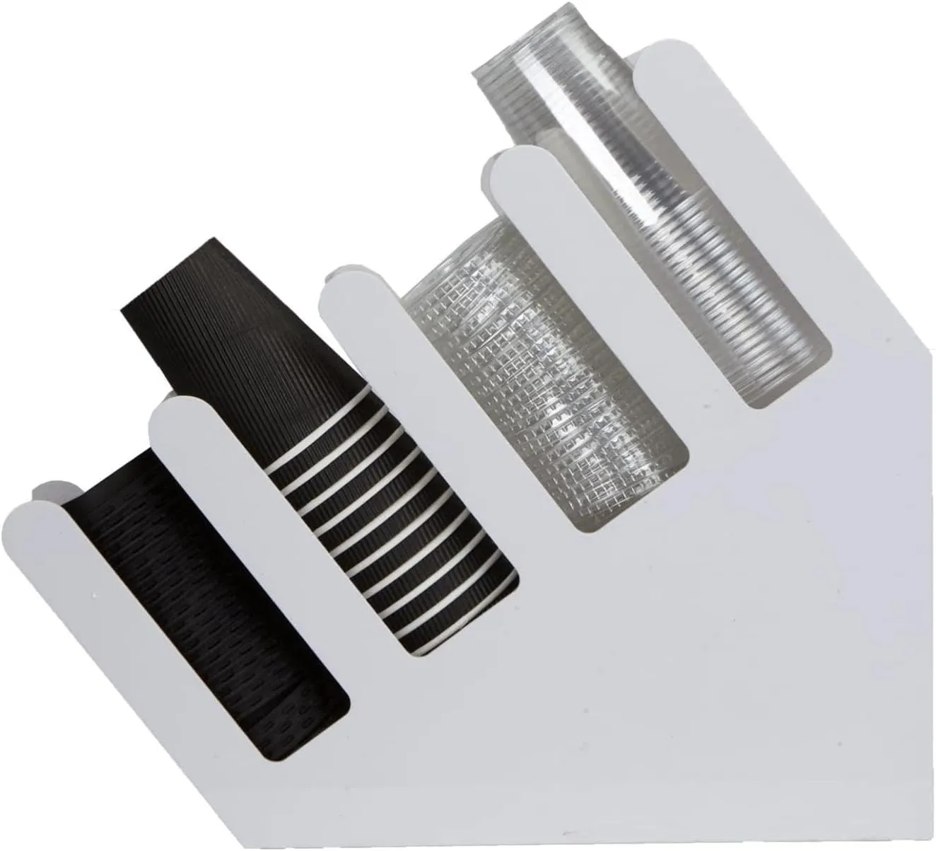 FUFU white Disposable Cup Holder, Paper Cup Holder Storage Box, Disposable Cup Remover, Ideal for Large Offices, Convenience Stores, Tea or Coffee Shops