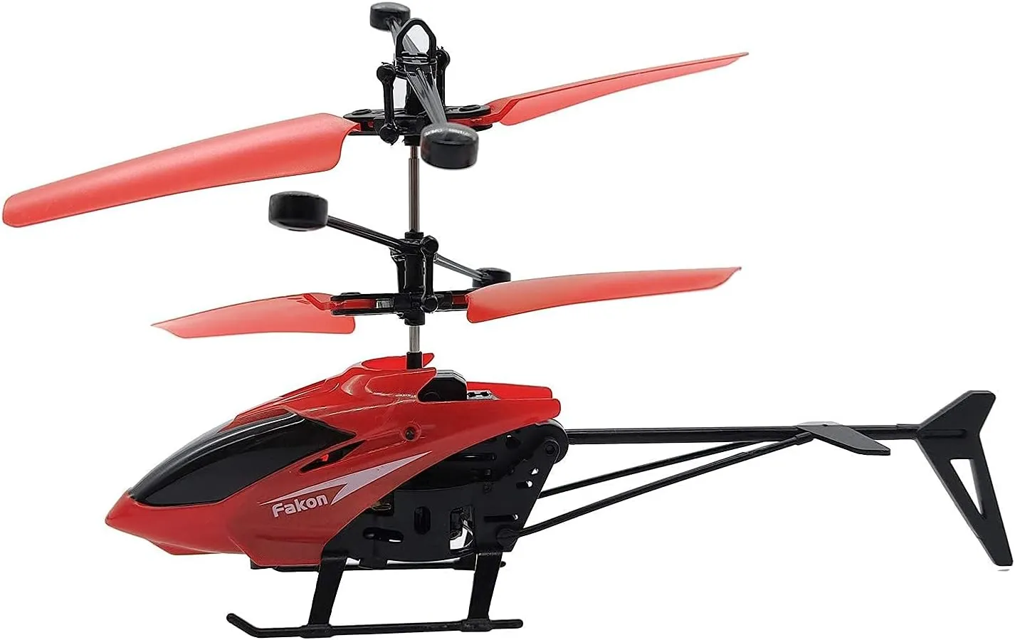 Zinvosy Toy Helicopter with Sensor and Remote Control Rechargeable Flying(Indoor & Outdoor) Helicopter Toy with 3D Light for Kids/Adults (RED)