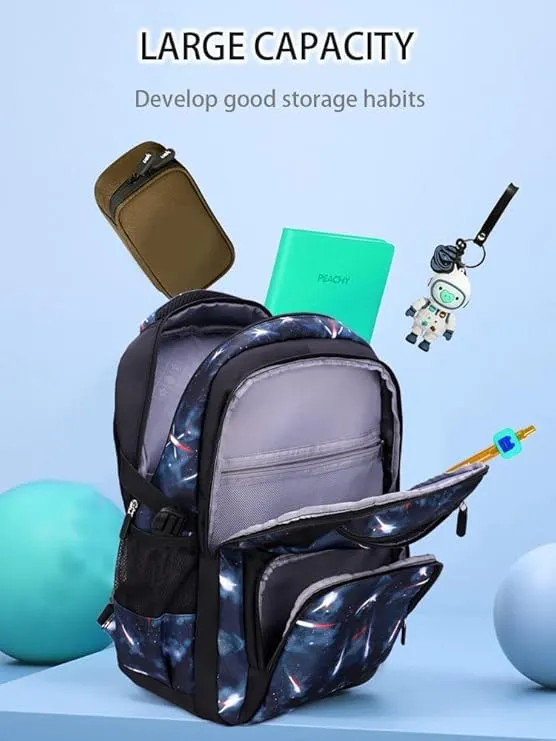 Kids Rolling Backpacks Large Capacity Children School Bag Wheeled Boys Girls Luggage Bag Fashion Printed Trolley Bags for Elementary and Middle School