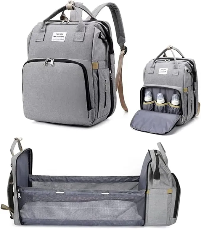HOUSLET Diaper Bag Backpack - Tote - Multi function Waterproof Diaper Bag, Large Capacity, Waterproof Travel Essentials Baby Bag with Changing Pad- Unisex