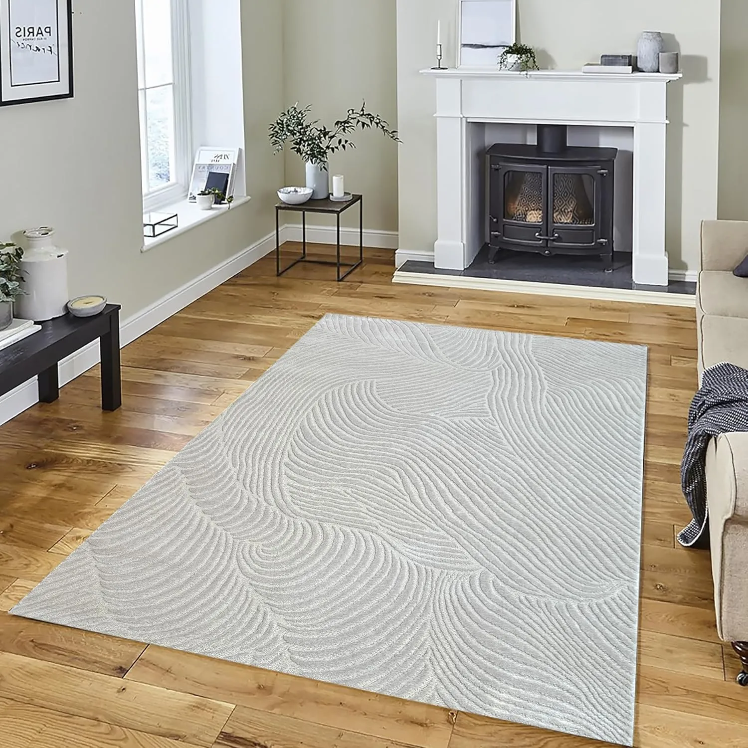 Handpicked Furniture Neutral Beige Carpet Ultra Soft Area Carpets For Bed Room, Living Room, Dining room, Anti-slip Floor Carpets, Easy to Clean, Made In Turkey (Beige, 80 x 150 cm (2.6 x 4.9 ft))