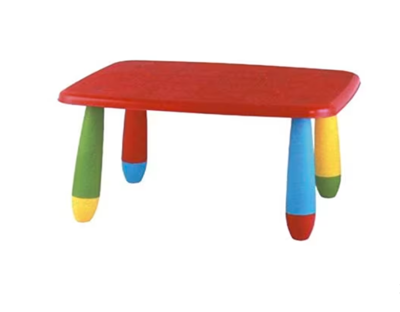 GALBALGAMAR RECTANGLE PLASTIC TABLE MULTI COLOR LEG FOR KIDS (72.5 * 57 * 47 cm) - Image 1