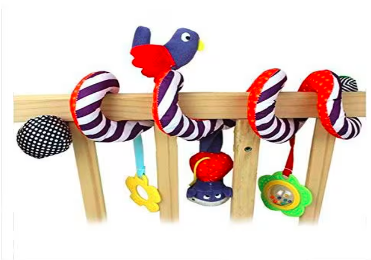 Baby Spiral Activity Stroller Car Seat Cot Babyplay Travel Toy - Image 1