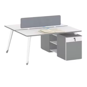 Neo Front Workstation Desk Face to Face Office table MDF Computer table with Side Drawer, 1.2m - Image 1