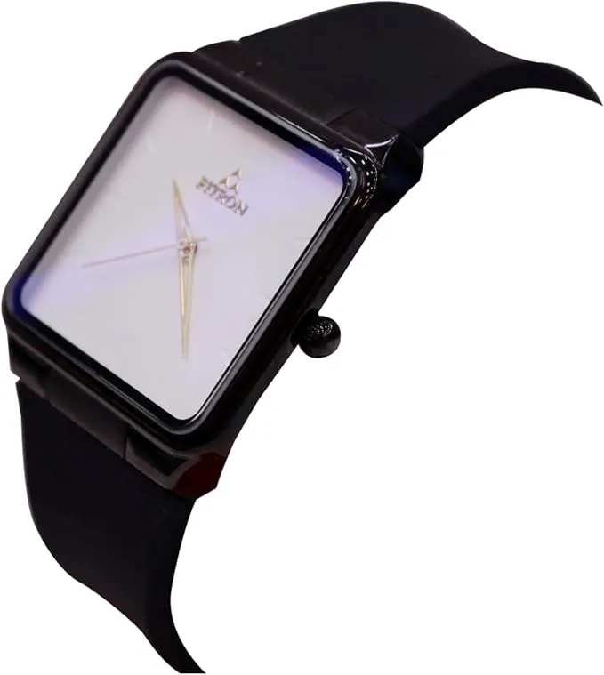 Fitron Gents watch with black rubber starp