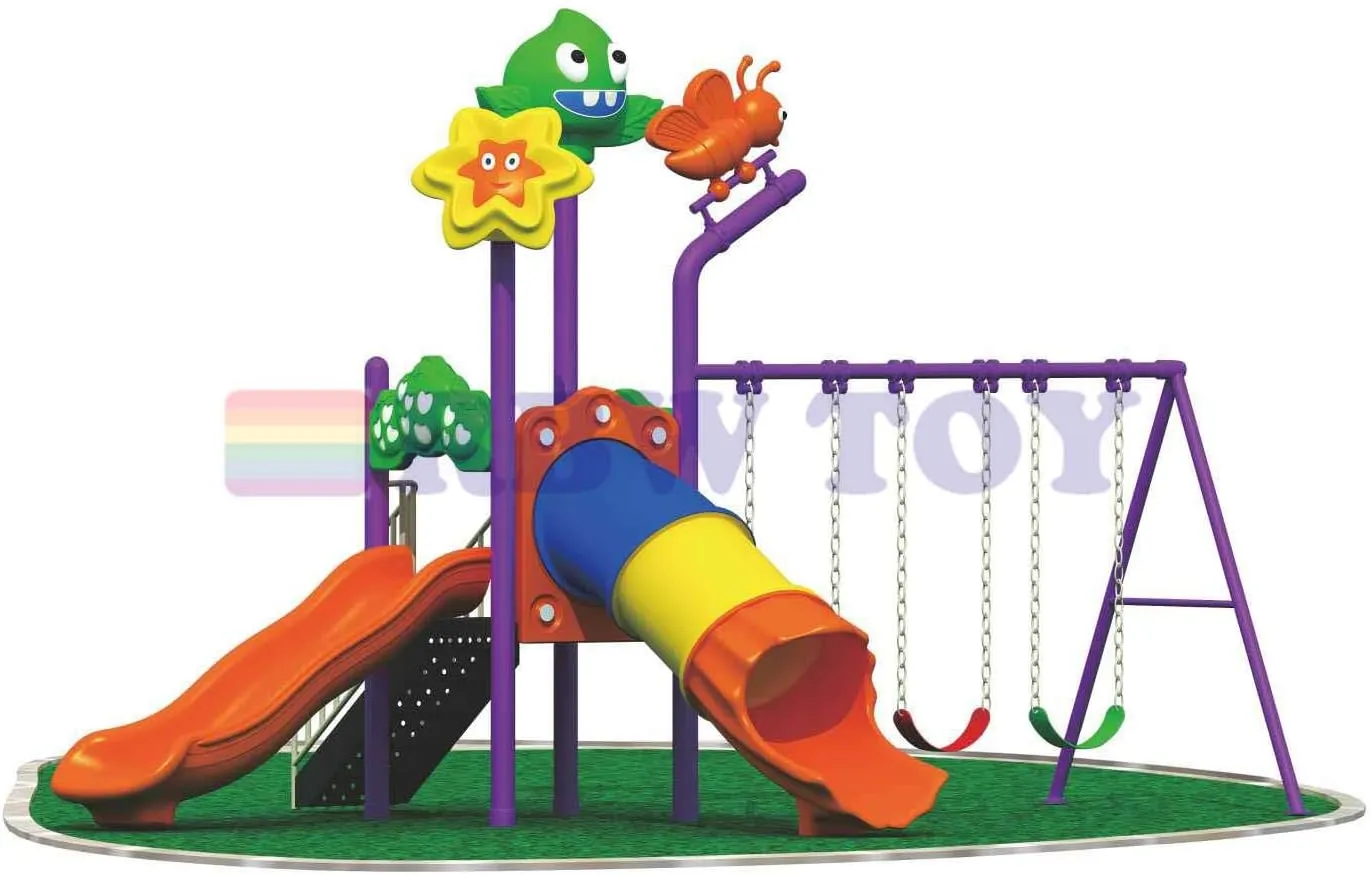 RBWTOY RW-12001 Outdoor Children Playground Garden Climbing Frame Swing Slide Set (5.5 x 3.8 x 3m)