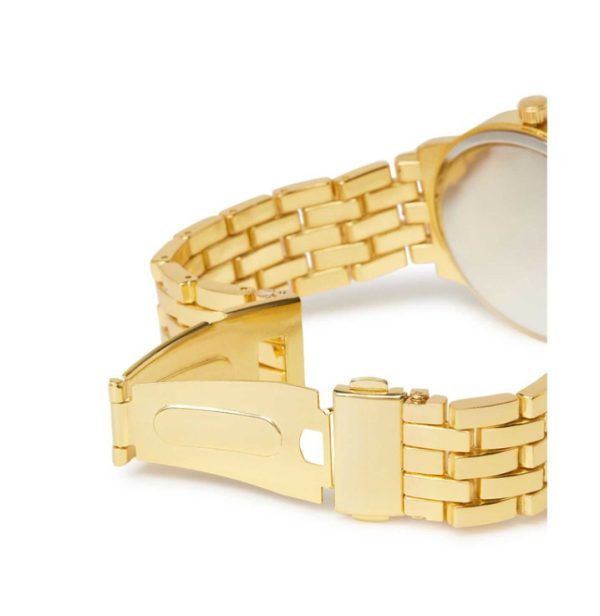 Geneva Women's Water Resistant Stainless Steel Analog Watch AWNTG-01-W0011-37 mm - Gold