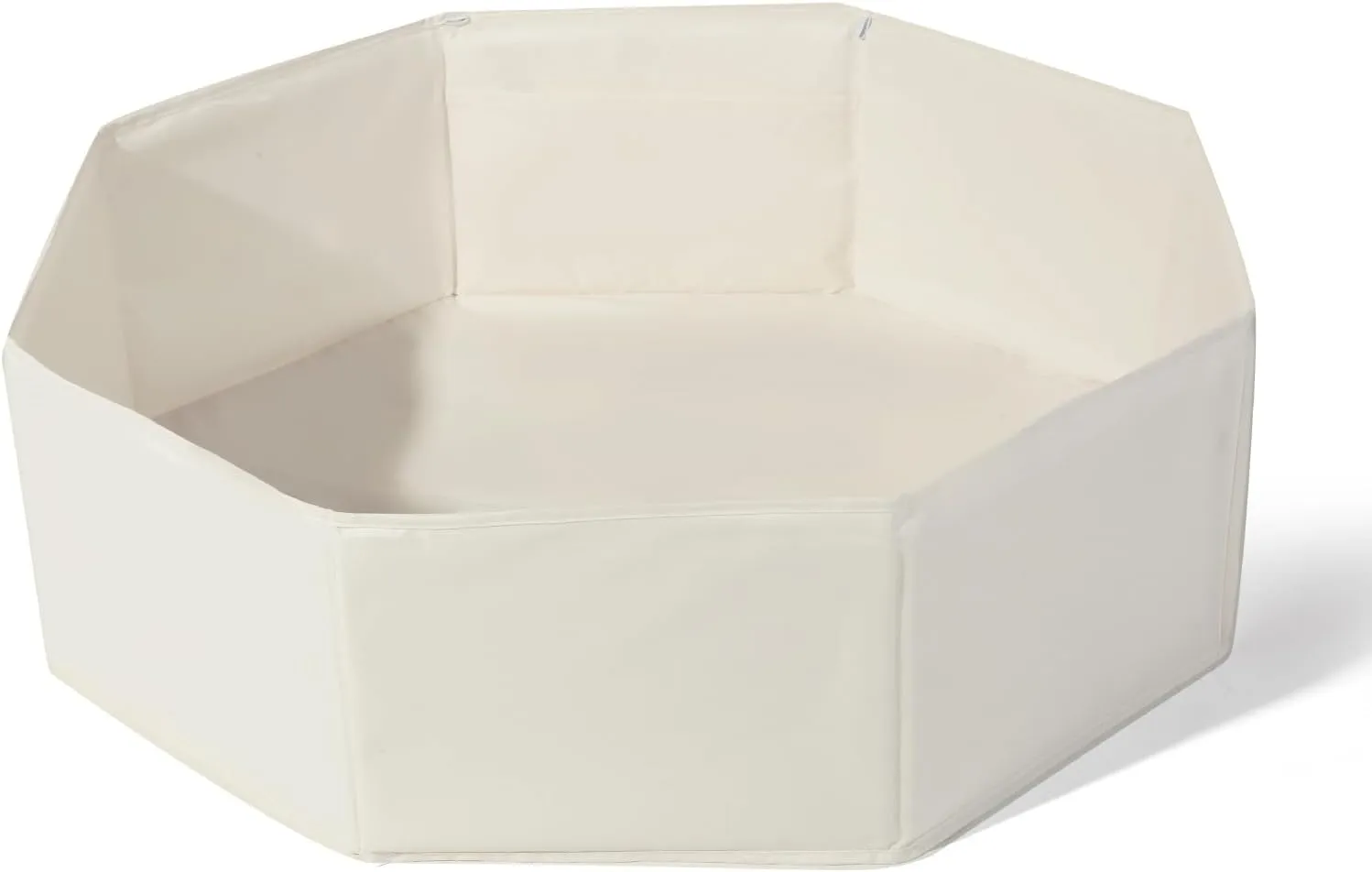 TRENDPLAY Large Ball Pit Beige Ball Pits for Toddlers Foldable Ball Pits, Adventure Awaits with This Big & Collapsible Design Play Pit- Safe for Kids Dogs, Octagonal Ball Pit