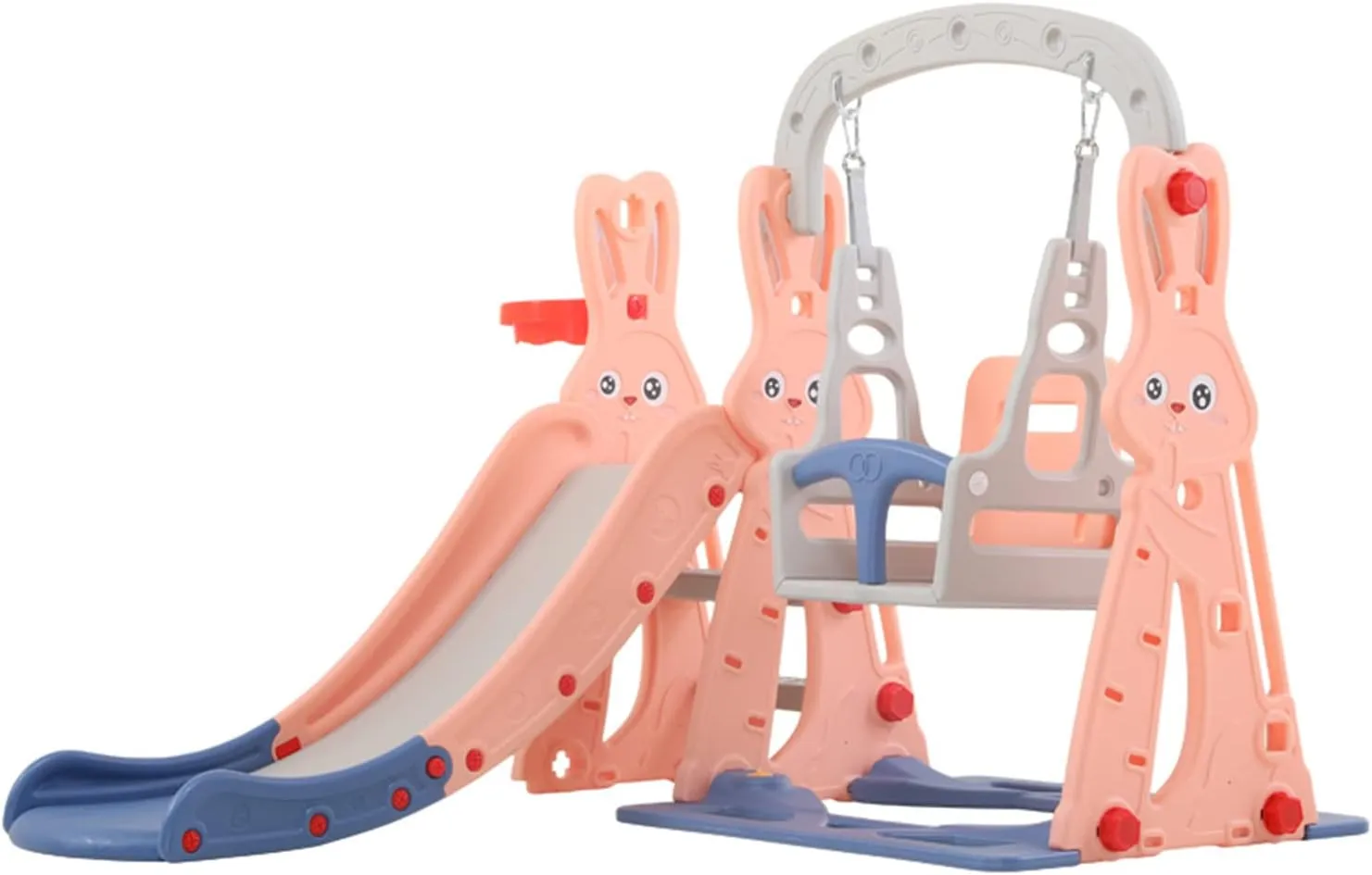 X IANGYU Kids Slide With Swing Toys Basketball Hoop 3 in 1 Outdoor Indoor toys