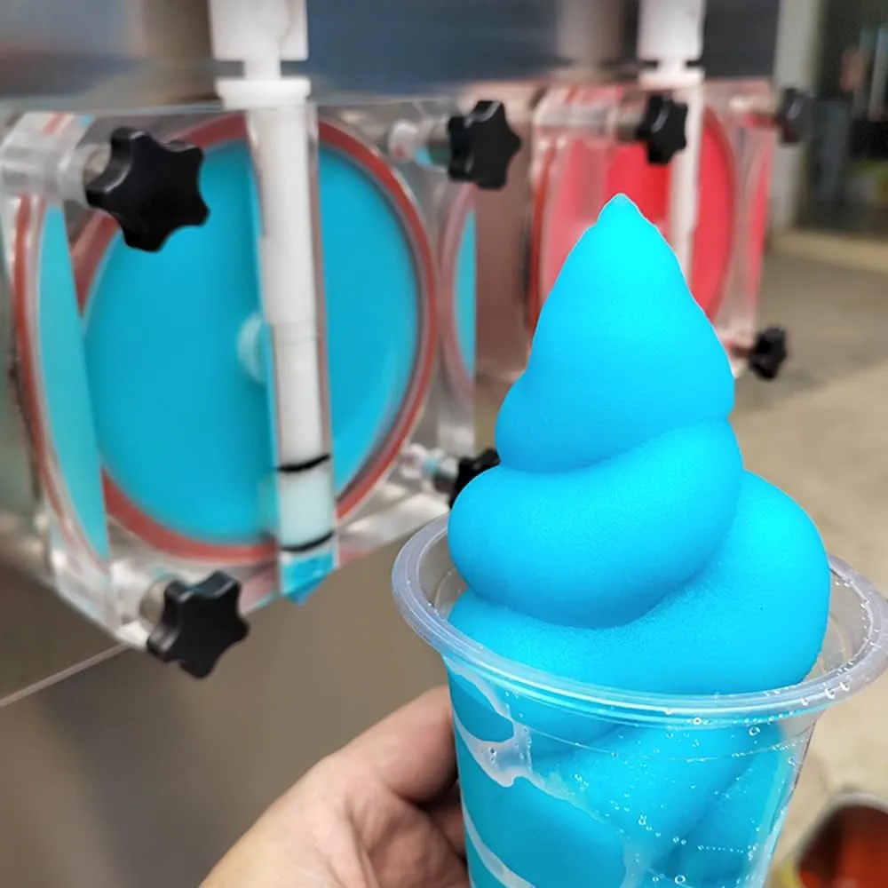 Kolice Commercial Margarita Slush Machine, Milkshake Machine, Frozen Cocktail Slush Machine, Ice Slush Freezer, Slushee Making Machine with 2X7L Hopper, 2x4L Clyinder