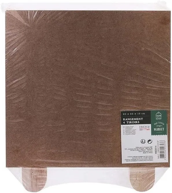 HOME DECO The Factory Small Storage 4 Drawers Wooden