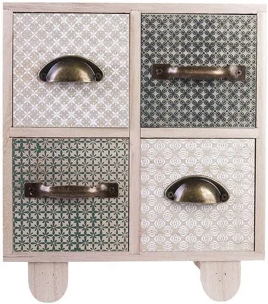 HOME DECO The Factory Small Storage 4 Drawers Wooden