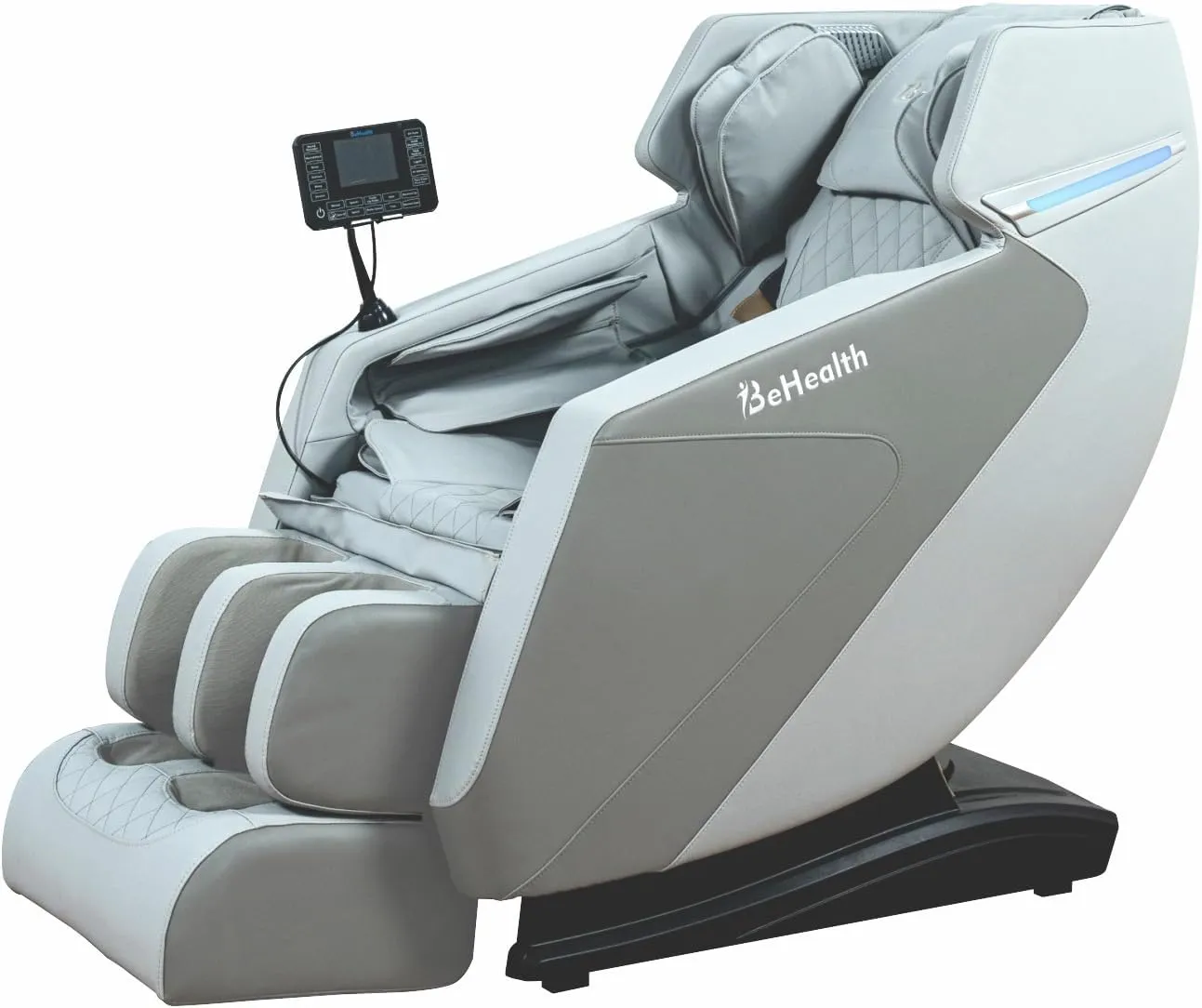 BeHealth PrimeDelaux Massage Chair | 28 Multiple Massage Rollers | 2 Zero Gravity Position | 8 Automatic Massage Programs | Heating Therapy | Foot Rollers | Bluetooth Speakers.