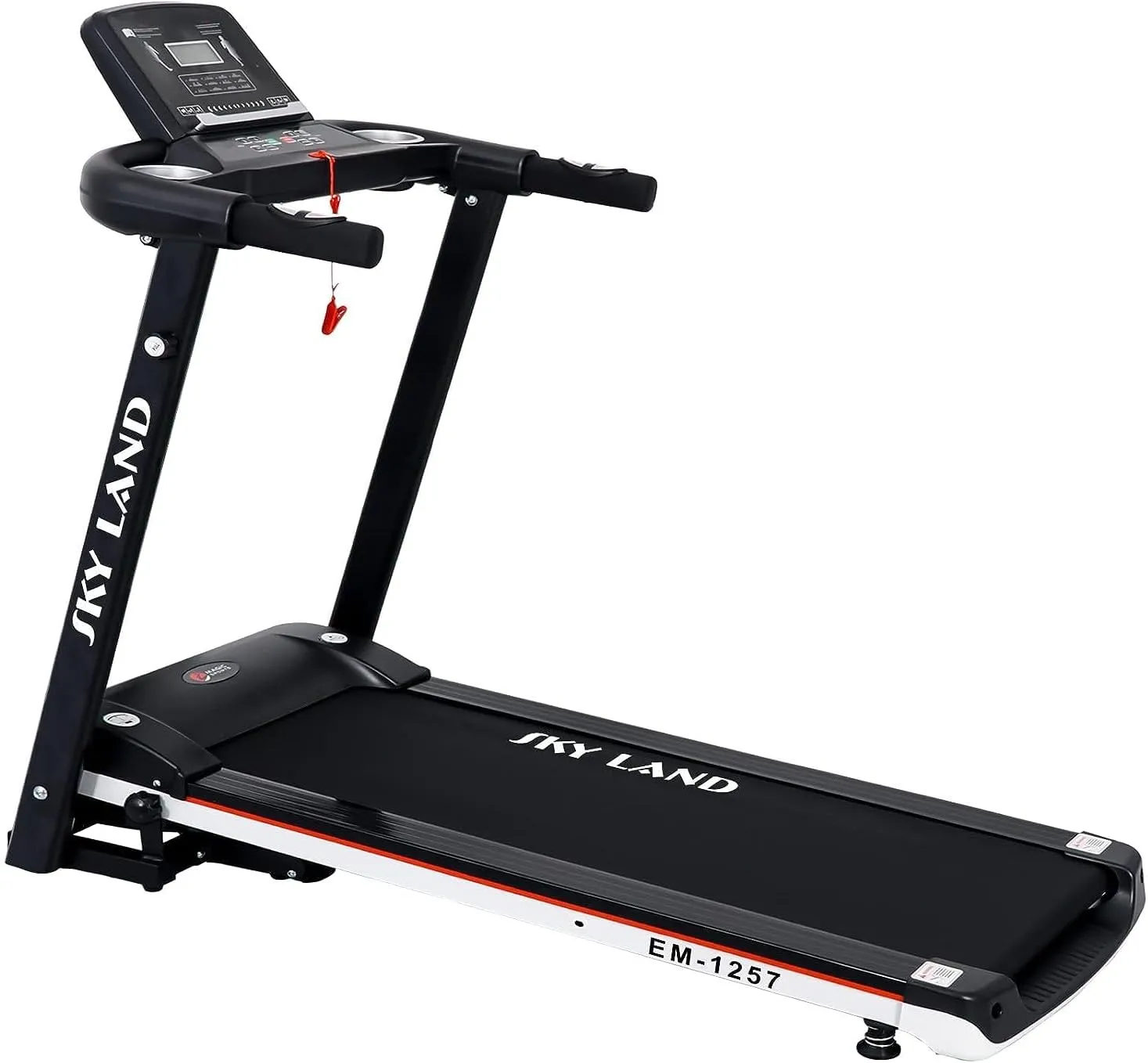 SKY LAND Fitness Treadmill 2HP - 4HP Peak Motor Compact designed home use Treadmill, Foldable Treadmill Black