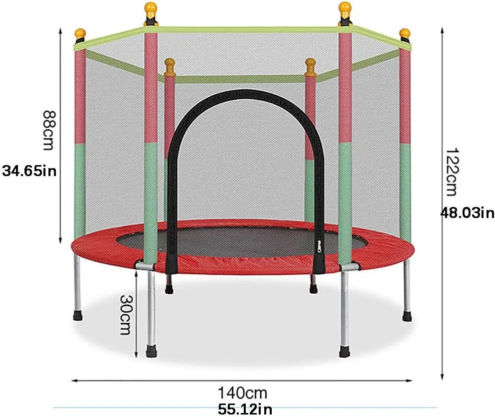 LNLN SHOWAY Indoor Trampoline, Kids Adult Bouncer, Baby Jumper, Children Bouncers With Guardrail Fitness, Thick Spring, Anti-Skid Shock Absorption
