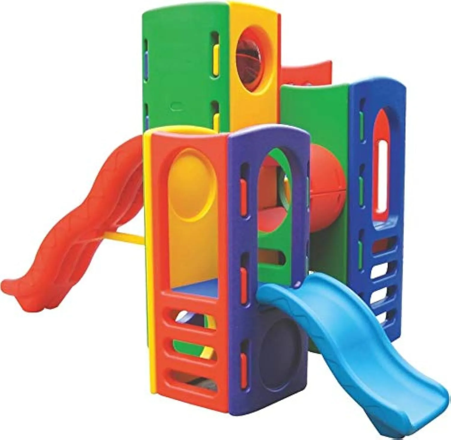 Toddler Slide with Swing, Climber Stairs, Painting Board, Tunnel and Storage Space 6-in-1, Kids Slide for Toddlers 1-3, Indoor Playground Set, Outdoor Playset Freestanding Slides for Kids Baby Slide