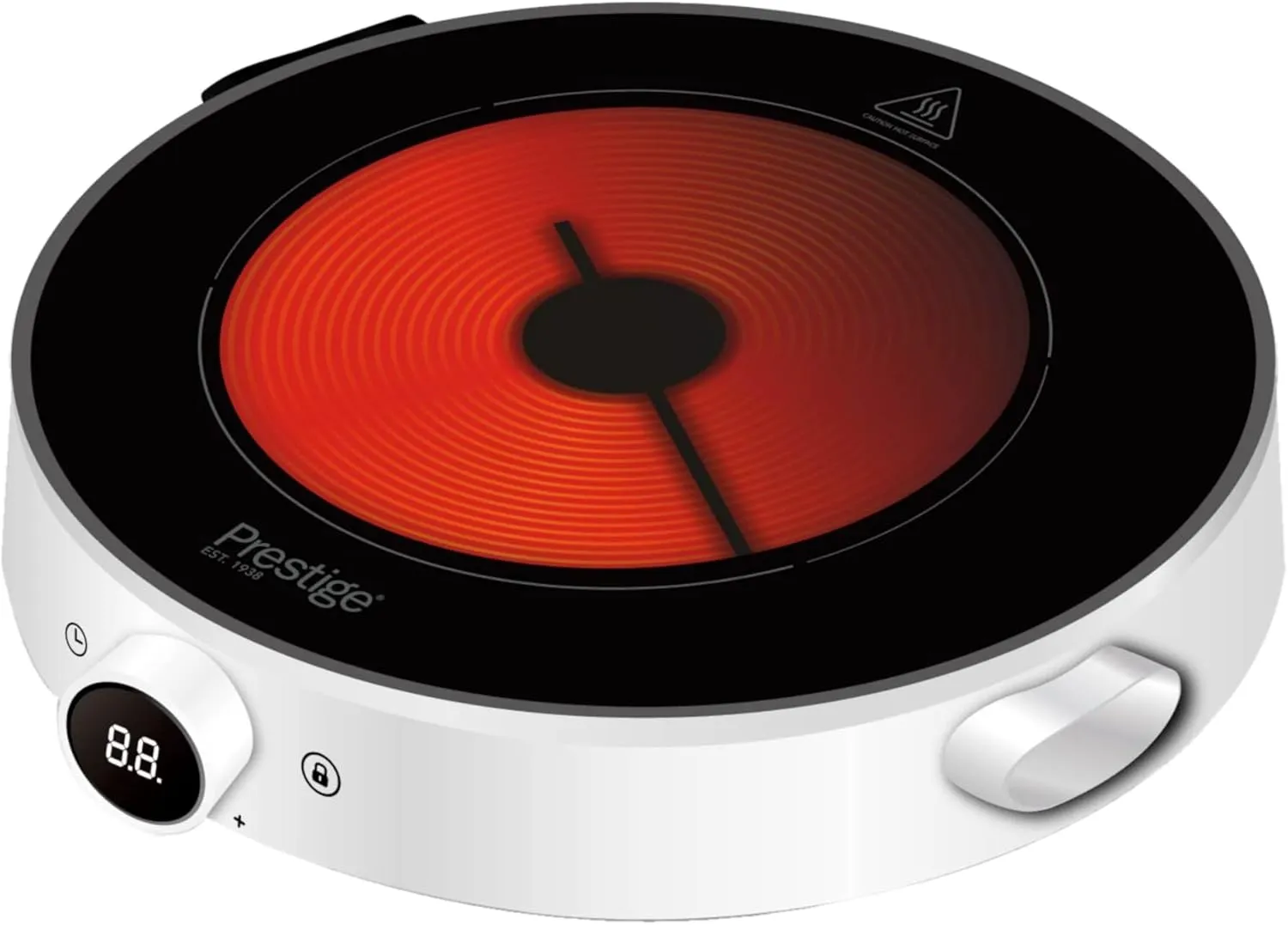 Prestige Infrared Cooker 2000W | Touch and Knob control Induction Cooker with Over Heat Protection | Induction Cook Top PR81537