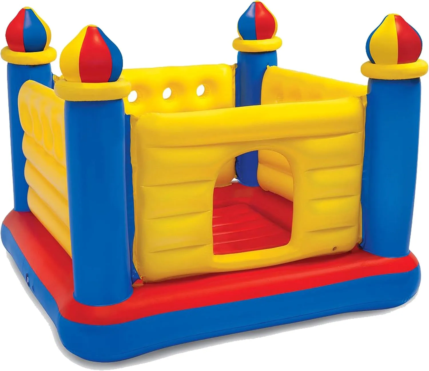 Intex Kids Inflatable Bouncy Castle Bouncing Bouncer Jumper Indoor Outdoor Activity with hand air pump, 48259