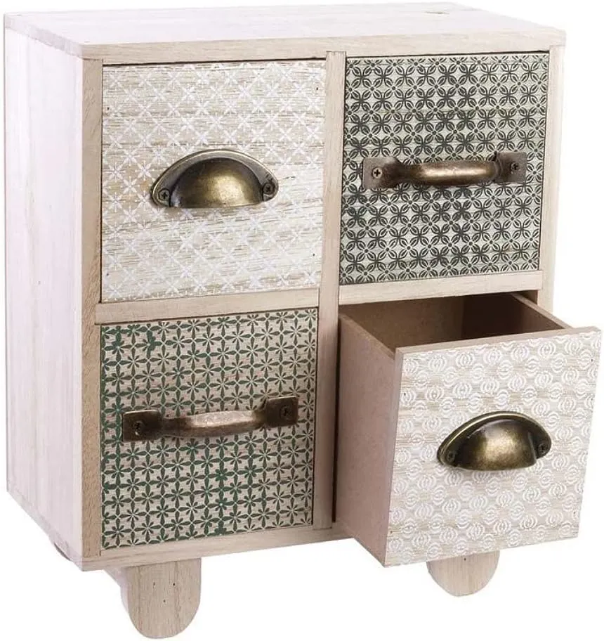 HOME DECO The Factory Small Storage 4 Drawers Wooden