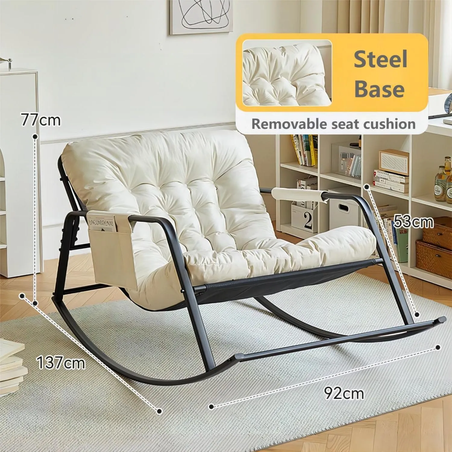 living room weave brown & blue dining chairs