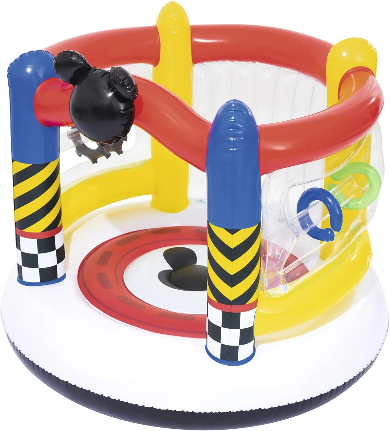 Bestway Mickey and The Roadster Racers Boppin Bouncer, Multi-Colour, 1.37 x 1.19 m, 56403