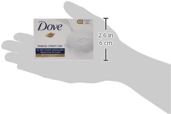 dove moisturising soap bar nourishing formula for all skin types, original, with ¼ moisturising cream, 125g (pack of 4)