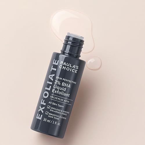 paula's choice skin perfecting 2% bha liquid exfoliant face exfoliating peel fights blackheads & enlarged pores with salicylic acid combination & oily skin 30 ml