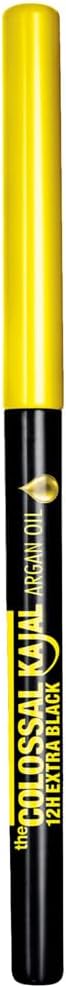 maybelline new york colossal eyeliner with argan oil, matte, black, pencil