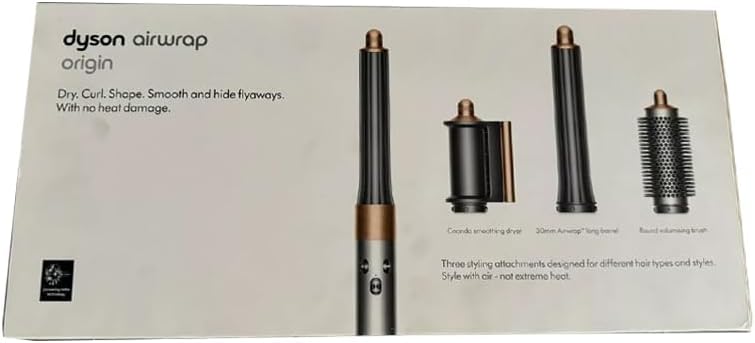 dyson airwrap origin multi styler complete hs05 (nickel/copper) hair styler