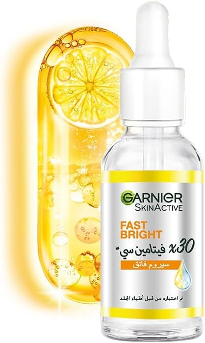 garnier fast bright skinactive vitamin c + niacinamide anti dark spot 30x booster serum 30ml