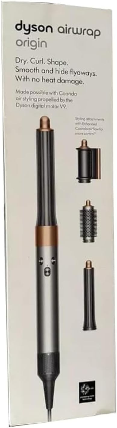 dyson airwrap origin multi styler complete hs05 (nickel/copper) hair styler