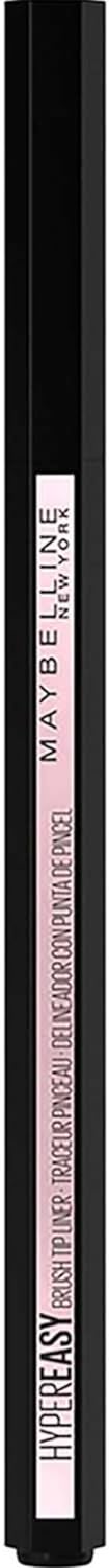 maybelline new york liquid eyeliner, brush tip, long lasting and waterproof, matte finish, hyper easy liner, black