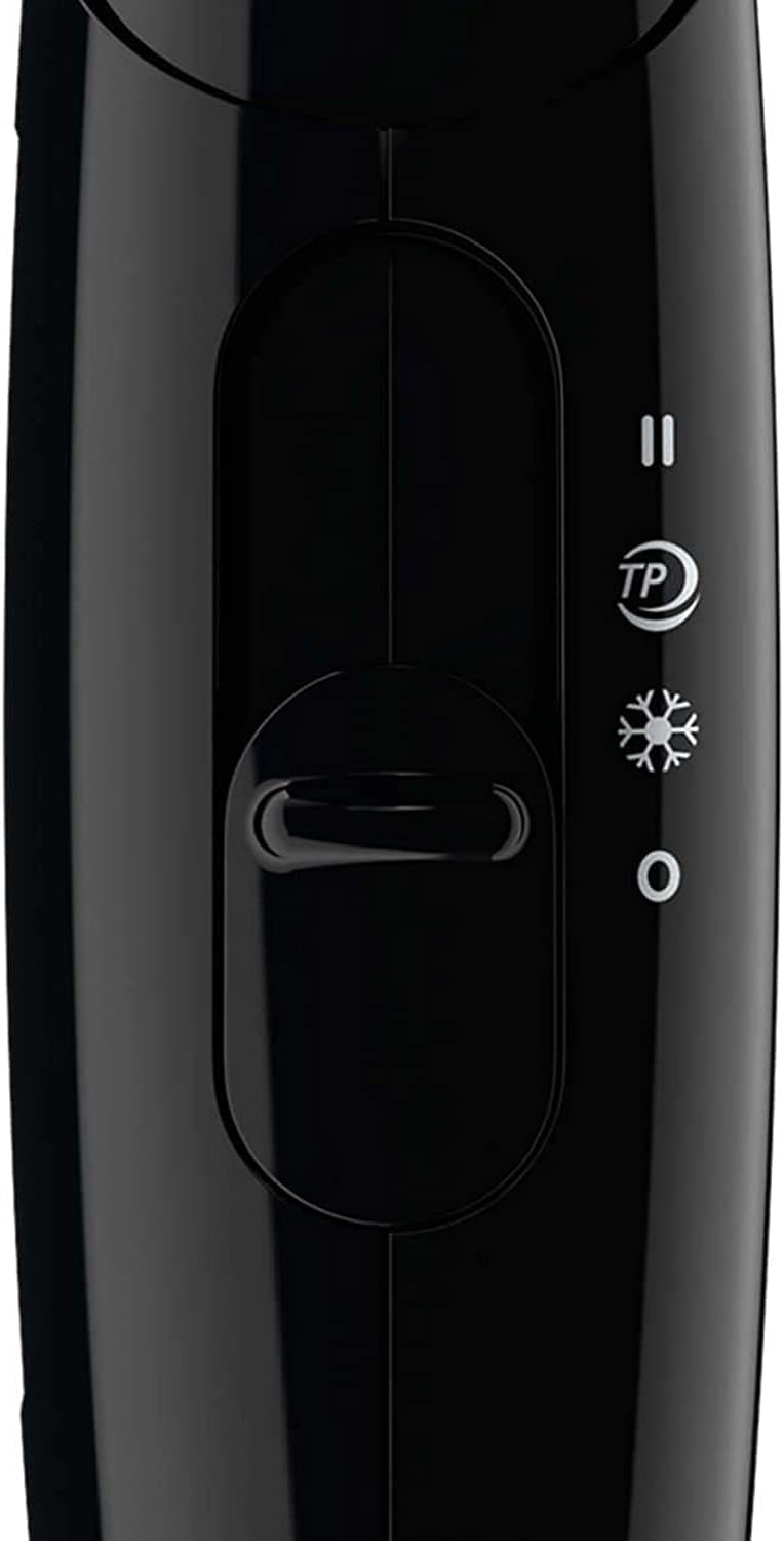 philips essential care. thermoprotect. foldable. 1200w. dc motor. 3 heat/speed settings + cool shot. no ions. easy storage hook. concentrator. 1.5m. 3 pin, bhc010/13. 2 years warranty