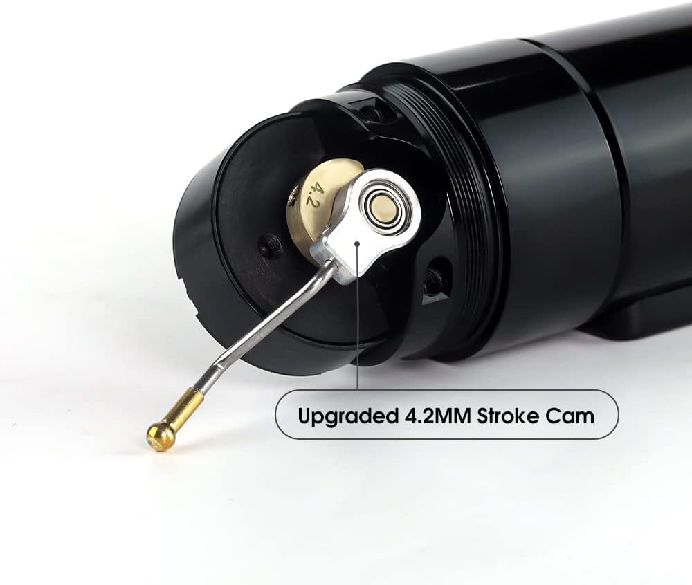 ambition soldier rotary battery pen with extra battery tattoo cartridge machine 1950mah wireless power coreless motor digital led display tattoo equipment supply (polish red)