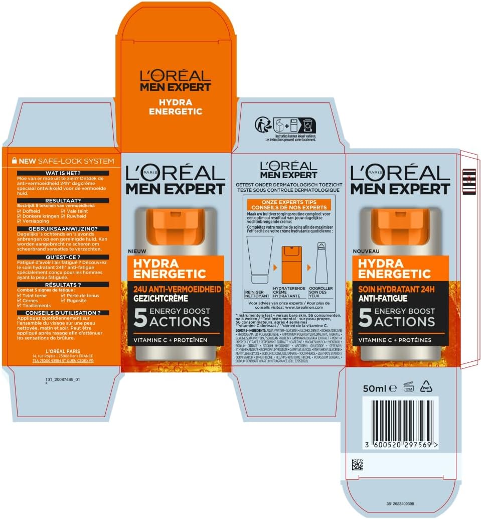 l’oréal paris men expert hydra energetic moisturizer, 50ml
