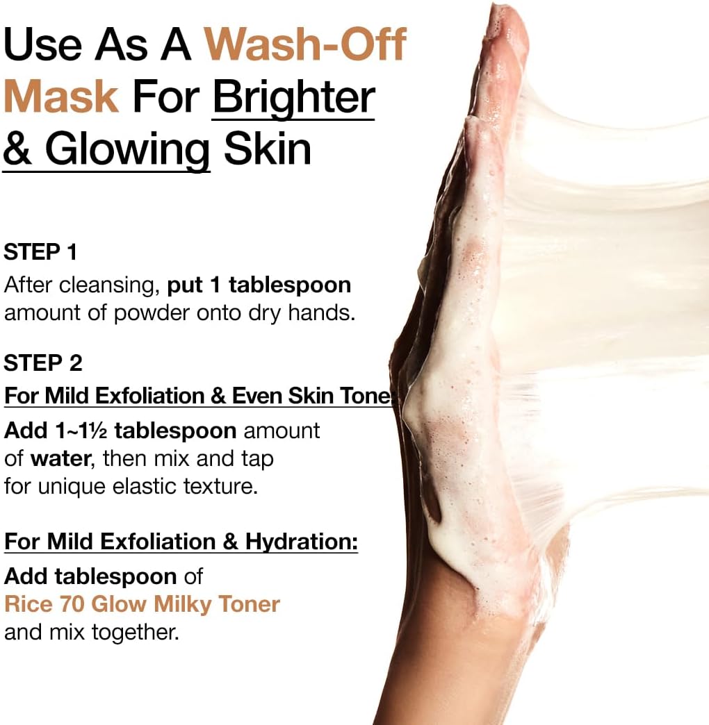 anua rice enzyme brightening cleansing powder