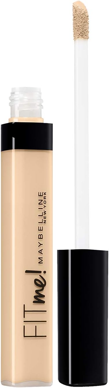 maybelline new york concealer, flawless natural coverage, conceals redness and blemishes, for normal to oily skin, fit me, 15 fair