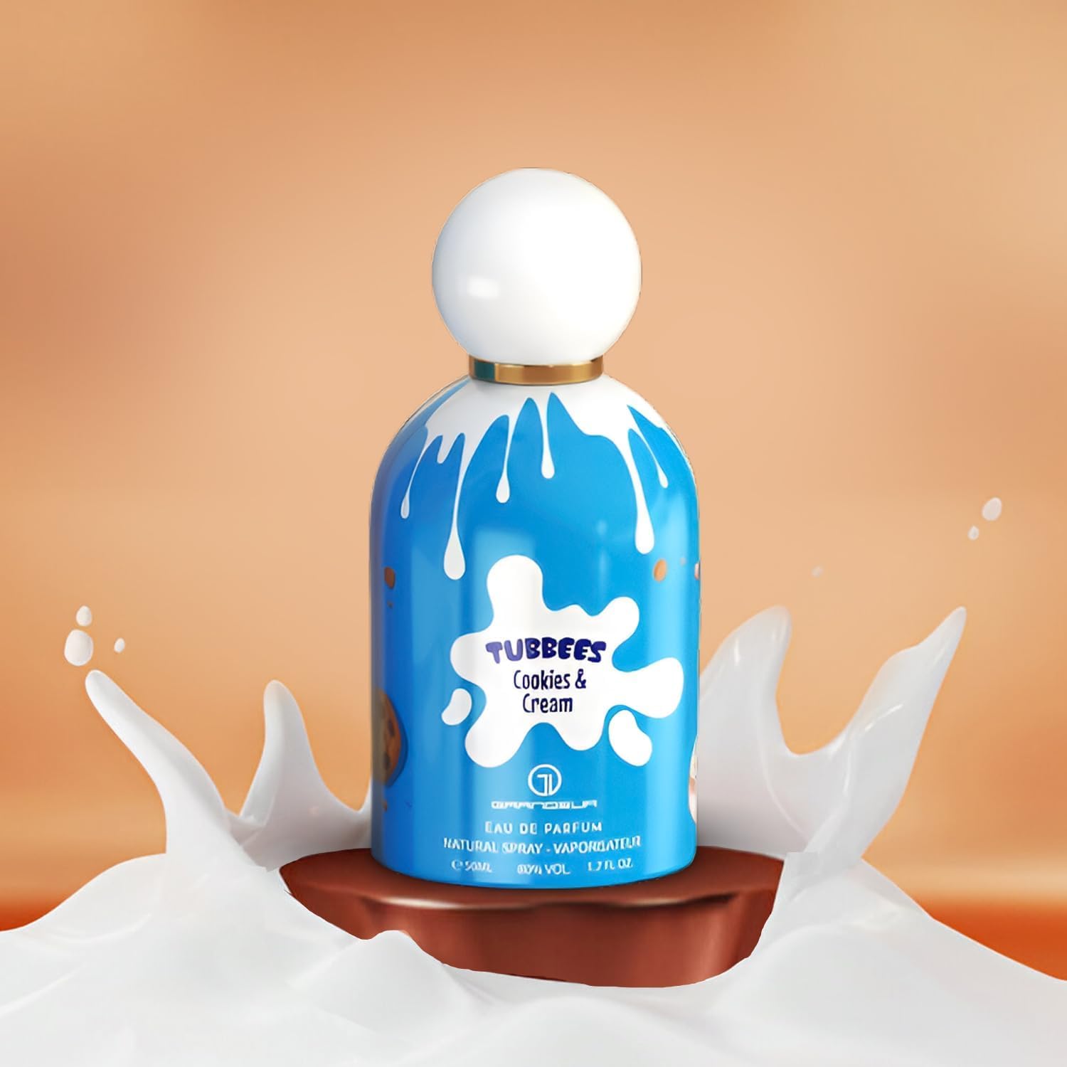 grandeur tubbees chocolate fudge eau de parfum perfume for women, men and kids perfumes gourmand scents 50 ml long lasting fragrance cologne mist & body spray (chocolate fudge)