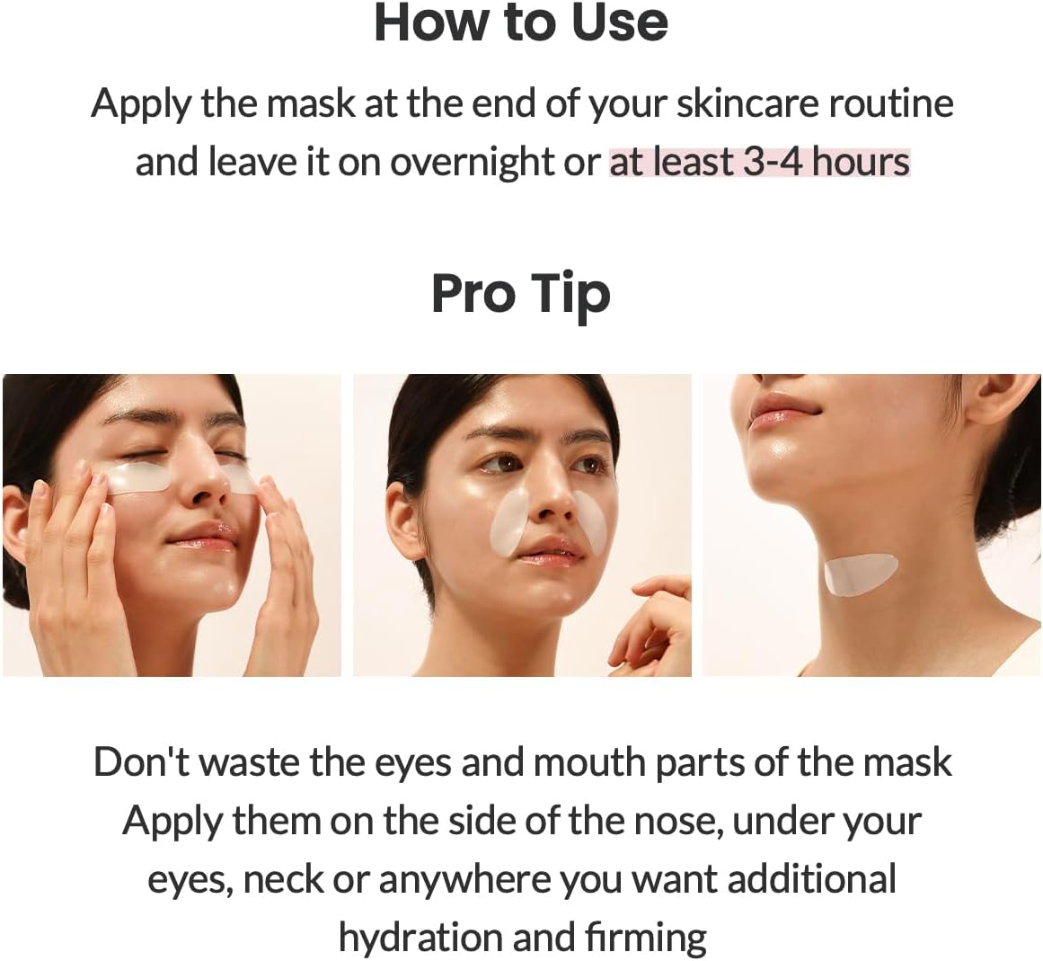 biodance bio collagen real deep mask, hydrating overnight mask, pore minimizing, elasticity improvement, 34g x4ea