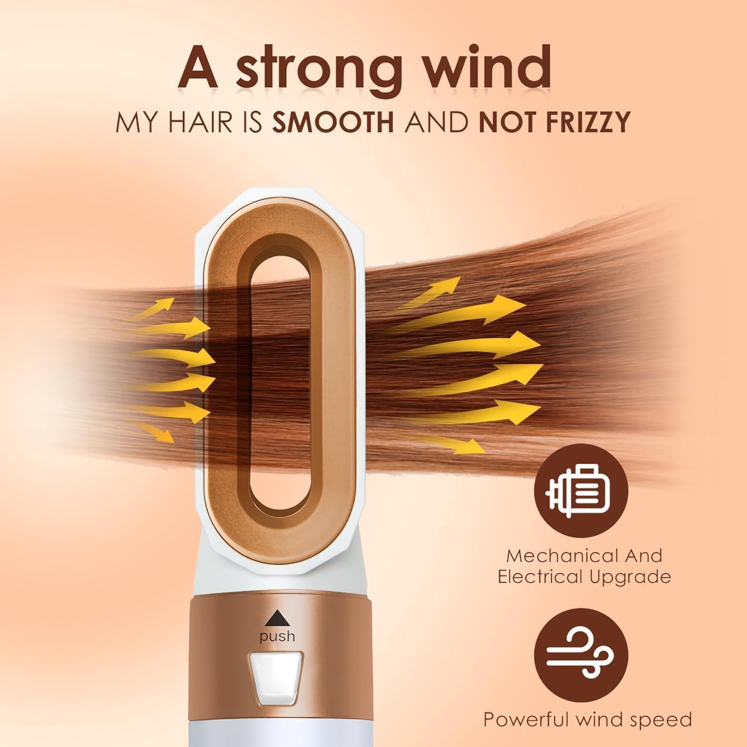 forubar 5 in 1 hair styler, multistyler hair styling tools, air styler blow dryer, wrap curlers air drying styler volumizing (rose red)