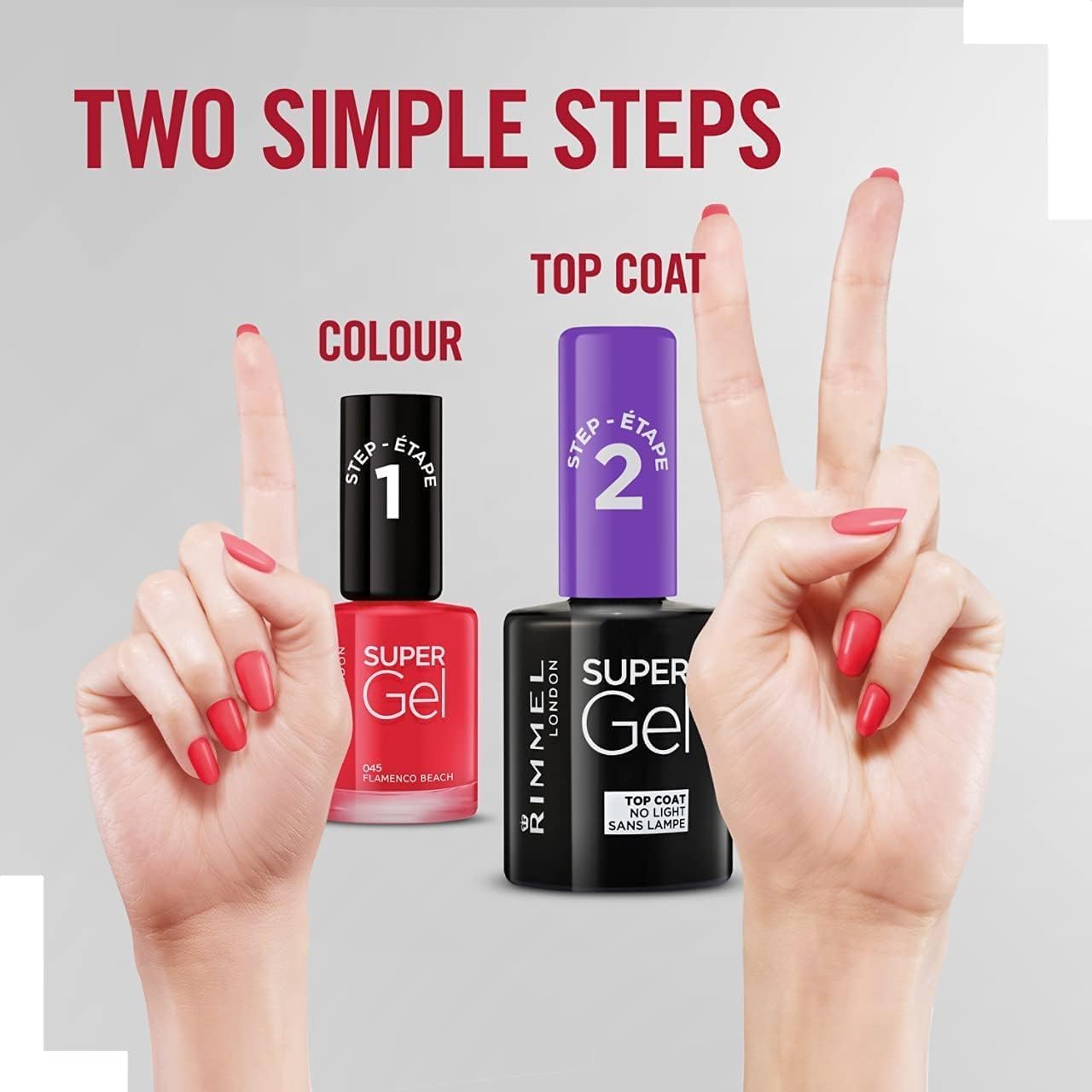 rimmel super gel, 001 madame web top coat, nail polish, gel like manicure, high shine, chip resistant, long lasting, lasts up to 14 days, 12ml (0.42oz)