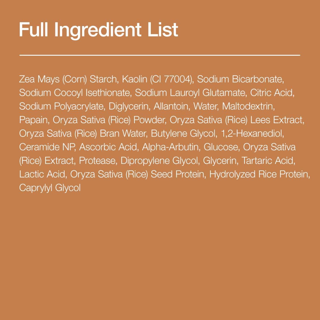 anua rice enzyme brightening cleansing powder