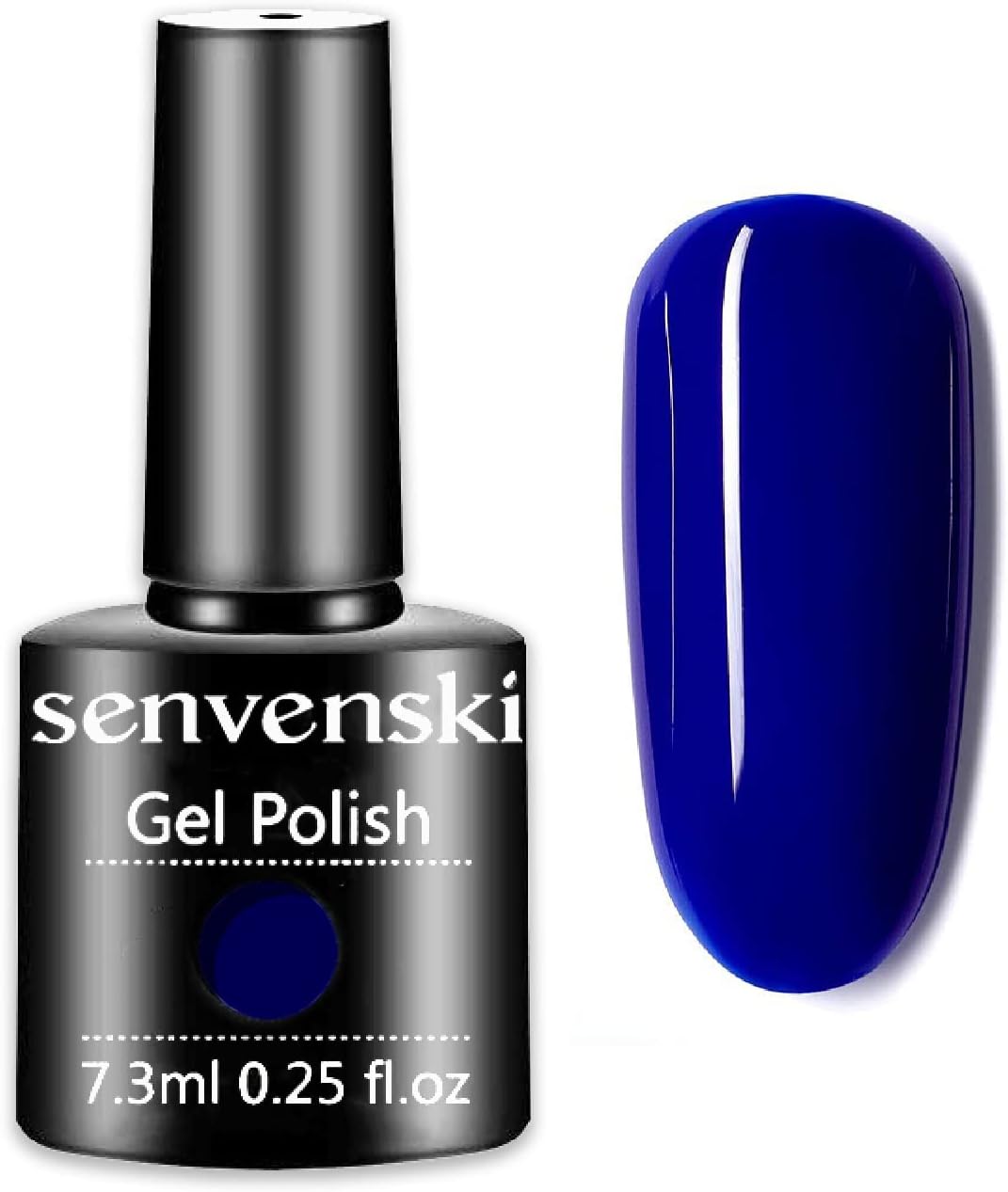 senvenski klein blue gel nail polish navy royal sky malachite lake blue elegant soak off gift set uv led art varnish kit (cs1 001)